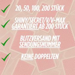 20/50/100/200 Pokemon Karten mit Seltenen Glitzernden Holos!Deutsch/Englisch - Image 4