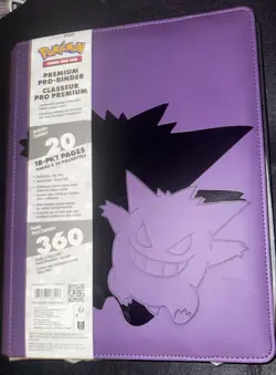 Pokemon ULTRA PRO 9 POCKET STRAP BINDER ELITE GENGAR Q3-2025 NO ZIPPER - Image 1