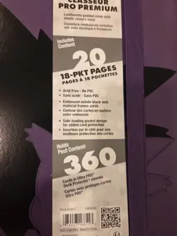 Pokemon ULTRA PRO 9 POCKET STRAP BINDER ELITE GENGAR Q3-2025 NO ZIPPER - Image 4