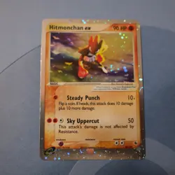 Pokemon TCG Hitmonchan ex EX Ruby and Sapphire 98/109 Holo Ultra Rare - Image 1