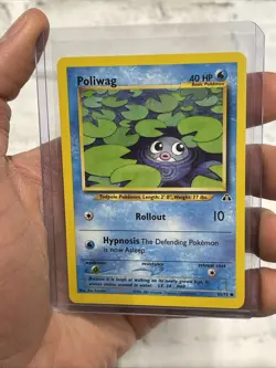 Poliwag Vintage 2001 Pokemon Neo Discovery TCG 62/75 NM/MT Near Mint Pokemon Vtg - Image 1