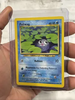 Poliwag Vintage 2001 Pokemon Neo Discovery TCG 62/75 NM/MT Near Mint Pokemon Vtg - Image 2