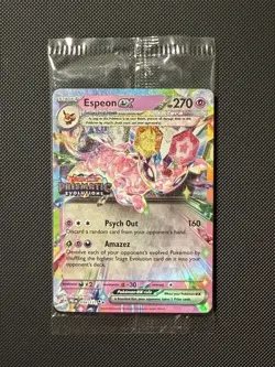 ESPEON EX 034/131 POKEMON PRISMATIC EVOLUTION STAMPED PROMO SEALED SURPRISE BOX - Image 1