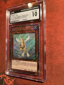 Yu-Gi-Oh Treeborn Frog Platinum Secret Rare Card RA03-EN161. GEM MINT 10 - Image 2