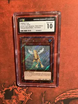 Yu-Gi-Oh Treeborn Frog Platinum Secret Rare Card RA03-EN161. GEM MINT 10 - Image 5