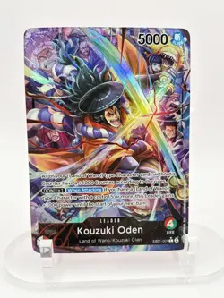One Piece Kouzuki Oden EB01-001 Alt Art English NM Foil - Image 1
