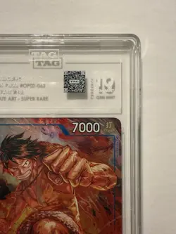 2022 One Piece Paramount War Monkey D Luffy Tag 10 OP02-062 SR Gem Mint - Image 4