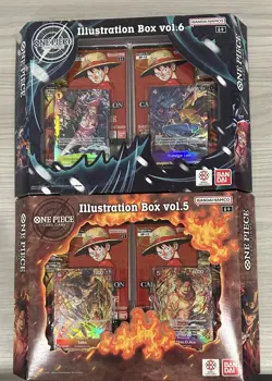 One Piece ENGLISH TCG Illustration Box IB05 + IB06 Vol 5 & 6 - Sealed Lot Of 2 - Image 1