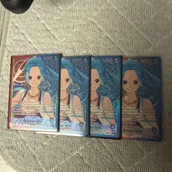 🔥4x One Piece Nefeltari Vivi Leader Alt Art EB03-001 Heroines Edition English🔥 - Image 1