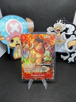 One Piece Illustration Box Vol. 5 Promo Portgas D. Ace ST15-005 SR English - Image 1