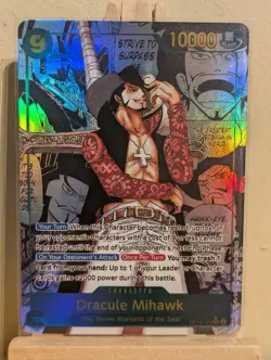 Dracule Mihawk OP14-119 Manga Alt Rare One Piece Card Game English - Image 1
