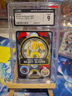 Pokemon Card Hypno Fossil No. 097 Holo Rare Japanese Pocket Monsters 1997 CGC 9 - Image 1