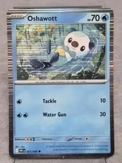 Oshawott 21/86 - White Flare - Holo Pokemon Tcg Card Nm English 2025 - Image 1