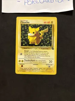 Pokemon Card Pikachu 1-Eng-No Holo-Promo-Exc! - Image 3