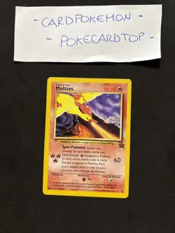 Pokemon Card Moltres 21-ita-No Holo-Promo-Exc! - Image 1