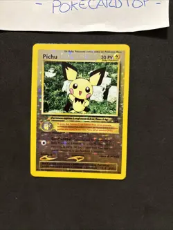 Pokemon Card Pichu 35- Promo-Ita-Holo Reverse-nm! - Image 3
