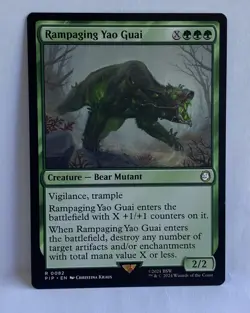 MTG | Rampaging Yao Guai 0082 | Universes Beyond: Fallout | Regular | Rare | NM - Image 1