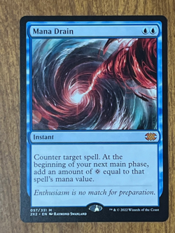 Mana Drain Double Masters 2022 MTG Magic 057 NM Non-Foil Instant - Image 1