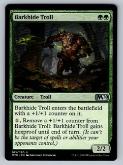 Barkhide Troll Magic the Gathering Core Set 2020 M20 MTG Card FREE SHIPPING ! - Image 1