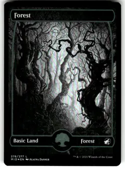Forest (276) Innistrad: Midnight Hunt Foil MTG NM - Image 1