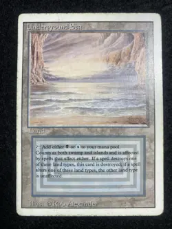 Underground Sea MTG 3rd Edition Revised Magic the Gathering - HP - Image 1