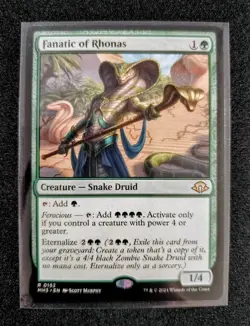 MTG Fanatic of Rhonas 0152 Modern Horizons 3 NM - Image 1