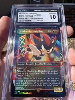 Shadow the Hedgehog 2086 Foil Secret Lair Drop SLD X Sonic MTG CGC Gem 10 💎🔥 - Image 1