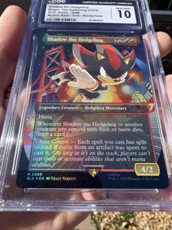 Shadow the Hedgehog 2086 Foil Secret Lair Drop SLD X Sonic MTG CGC Gem 10 💎🔥 - Image 2