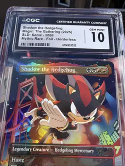 Shadow the Hedgehog 2086 Foil Secret Lair Drop SLD X Sonic MTG CGC Gem 10 💎🔥 - Image 3