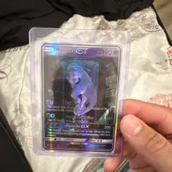 Pokemon TCG Shining Legends Mewtwo GX Shiny Holo Rare Card 78/73 - Image 1