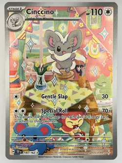 Pokemon TCG Cinccino 183/162 Temporal Forces Illustration Rare NM - Image 1
