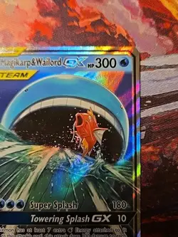 Magikarp & Wailord GX SM166 Sun & Moon Promo Holo Pokemon TCG Clean Copy 💎 - Image 3