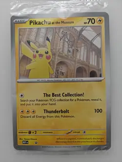 Pokemon TCG Promo Oversized Card - Pikachu at the Museum (Sealed) - UK - Image 1