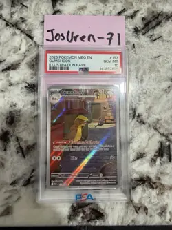 Pokemon TCG Gumshoos 153/132 Me01 Illustration Rare Holo PSA 10 100 HP - Image 3