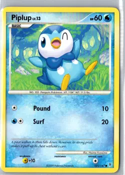 PIPLUP 121/147 COMMON SUPREME VICTORS POKEMON LP - Image 1
