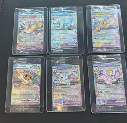 Prismatic Evolutions Pokemon Sealed Stamp Promo Lot - Crimpled Error On Eevee - Image 1