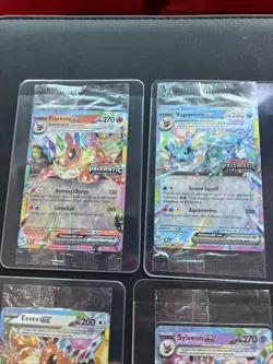 Prismatic Evolutions Pokemon Sealed Stamp Promo Lot - Crimpled Error On Eevee - Image 3