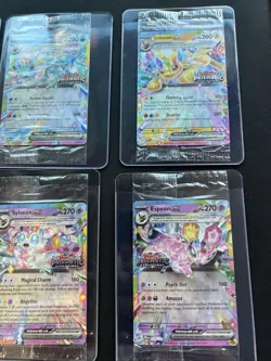 Prismatic Evolutions Pokemon Sealed Stamp Promo Lot - Crimpled Error On Eevee - Image 4