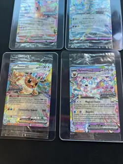 Prismatic Evolutions Pokemon Sealed Stamp Promo Lot - Crimpled Error On Eevee - Image 5