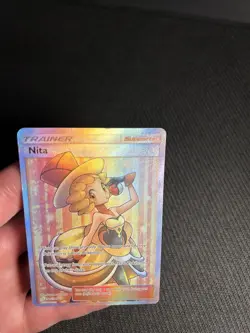 Pokemon TCG Nita 180/181 Sm-Team Up Full Art Holo MP - Image 5