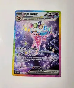 Pokemon Prismatic Evolutions Espeon EX. Read Description. - Image 2