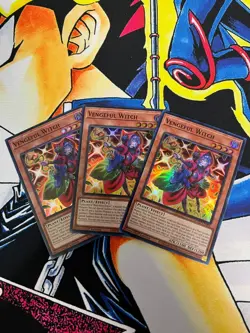 Vengeful Witch 3x - DOOD-EN004 - 1st Edition - Super Rare - NM - Yugioh - Image 1