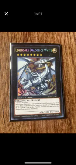 Legendary Dragon of White Yu-Gi-Oh! TCG World Superstars WSUP-EN051 Holo - Image 1