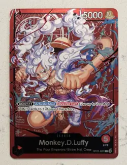 One Piece TCG Monkey D Luffy ST21-001 Learn Together Promo Deck Leader - Image 1