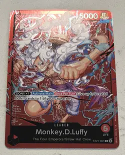 One Piece TCG Monkey D Luffy ST21-001 Learn Together Promo Deck Leader - Image 2