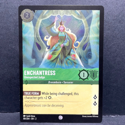 2023 DISNEY LORCANA RISE OF THE FLOODBORN ENCHANTRESS 80/204 (FOIL) COMMON - Image 1