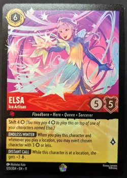 Disney Lorcana Winterspell - 123/204 Elsa - Ice Artisan - Legendary - Image 1