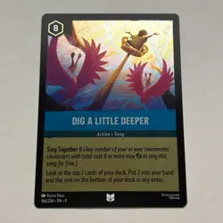 Dig a Little Deeper 166/204 Disney Lorcana Fabled Uncommon Cold Foil Card NM - Image 1