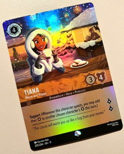 Disney Lorcana TCG Winterspell Tiana - Warm And Happy Epic Foil - Image 1
