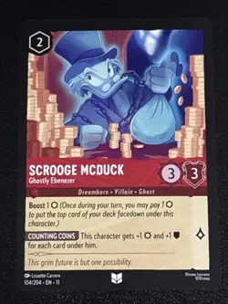Disney Lorcana Winterspell Scrooge McDuck - Ghostly Ebenezer 104/204 NM - Image 1
